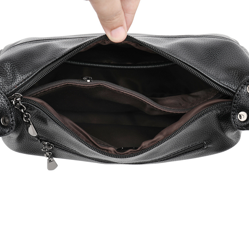 Bags for women 2024 new casual soft surface lightweight large capacity middle-aged and elderly mothers women's shoulder messenger bag - Image 4