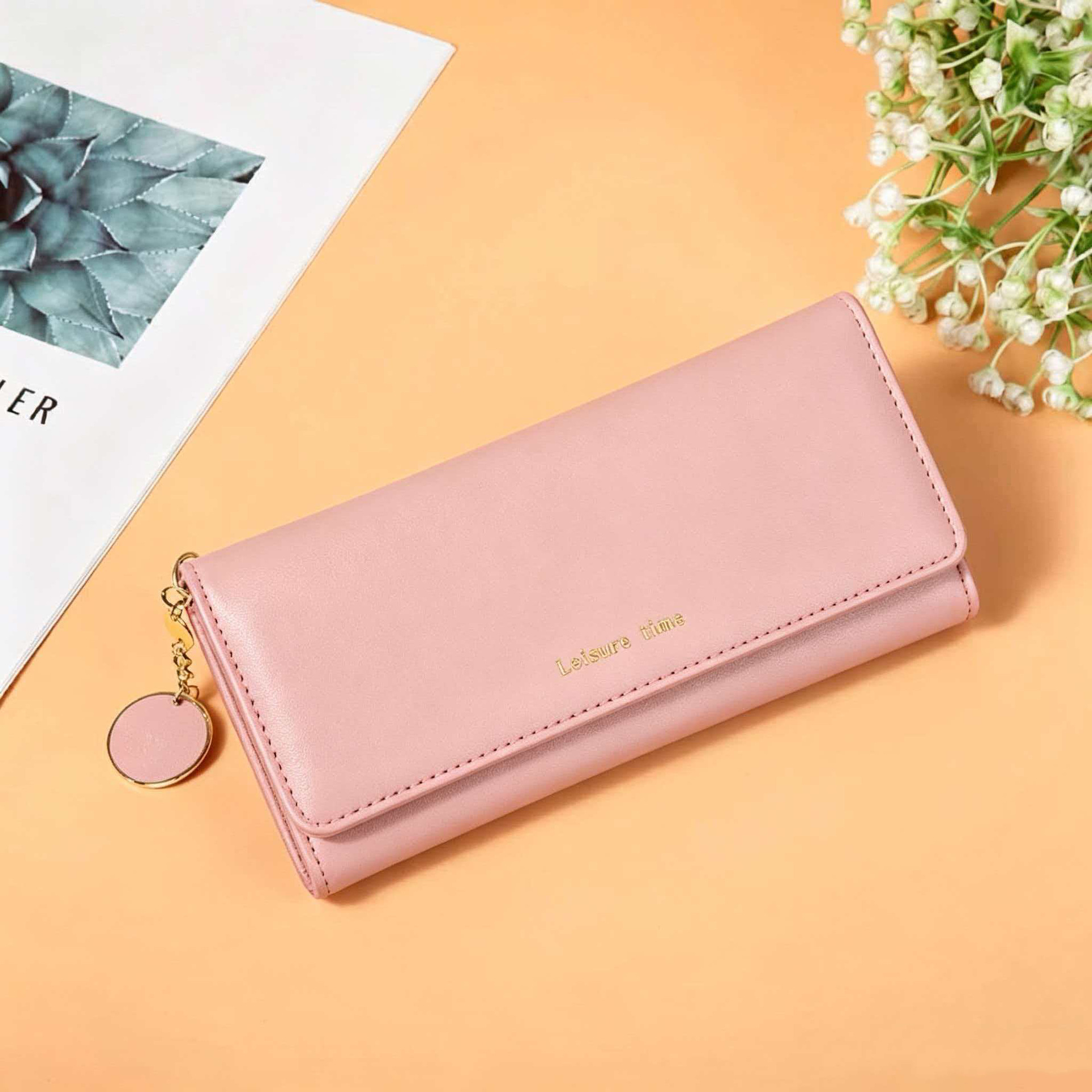 Cross-border hot-selling PU long women's wallet, multi-functional card holder, tri-fold wallet, women's multi-card slot card holder, clutch bag - Image 8