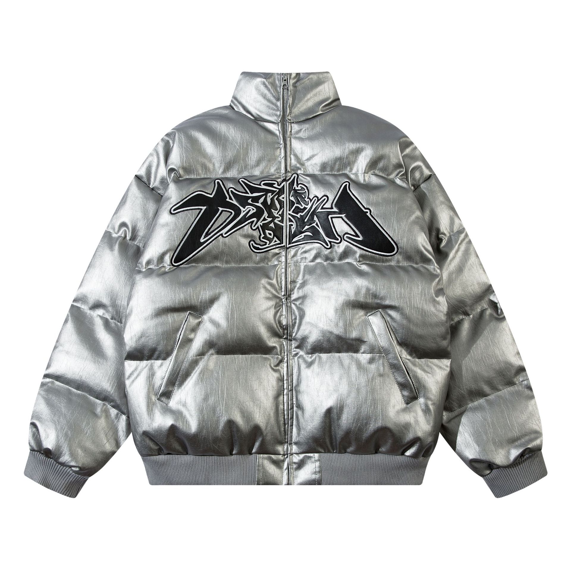Zongchi Clothing Society Winter Street Design Letter Embroidery Loose Cotton Men's and Women's Fashion Brand Loose Casual Cotton Jacket
