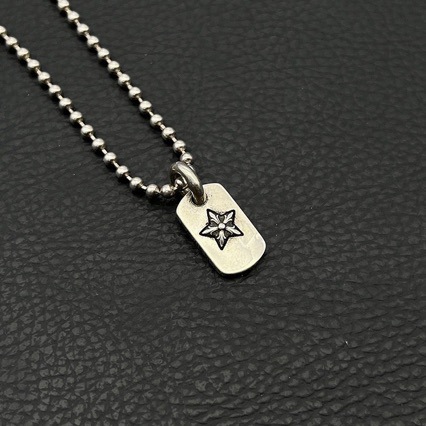 CH Croxin Mini Military Tag Necklace, Vintage Style, Fully Rhinestone Openwork Cross Tag Necklace, European and American Hip Hop Style, Unisex - Image 4