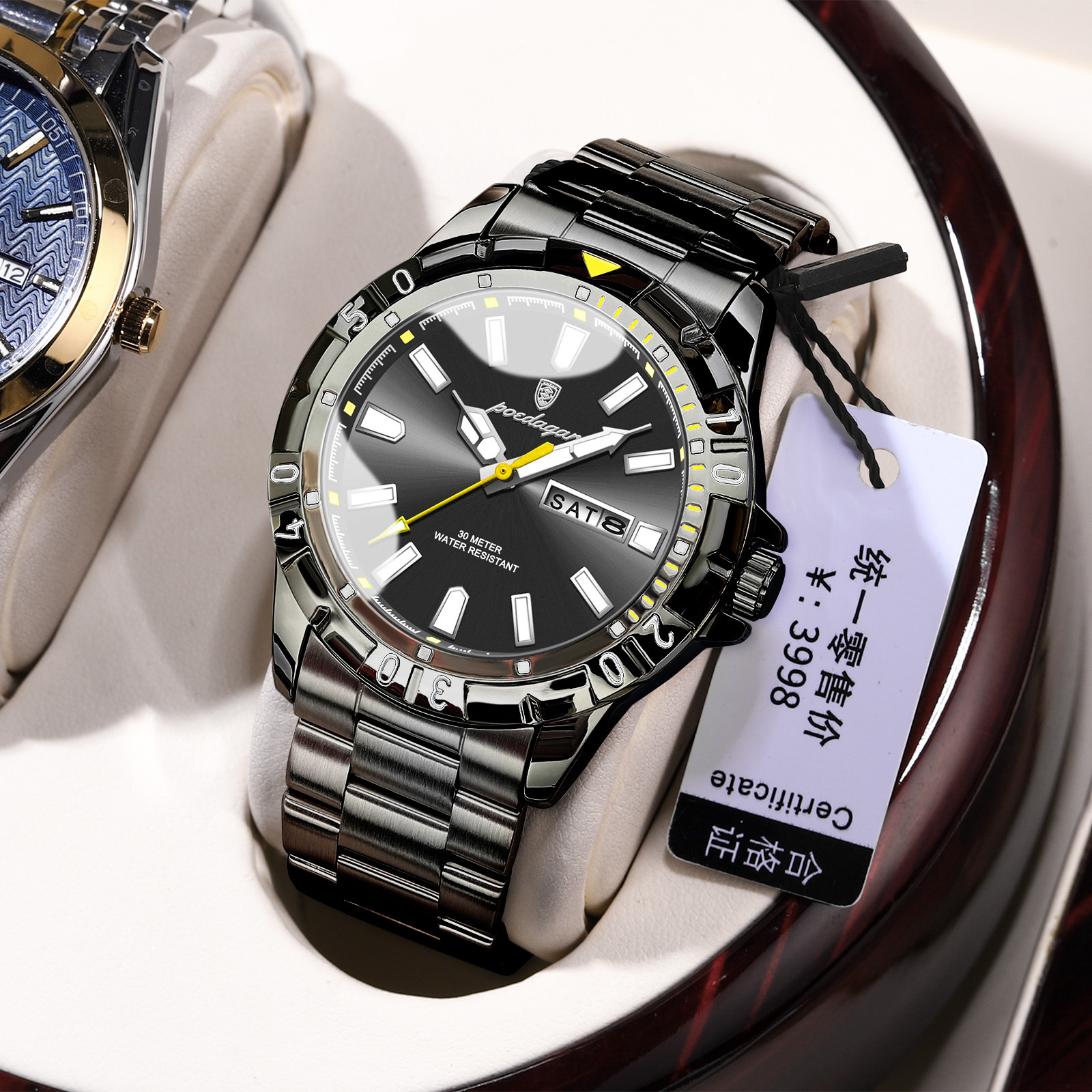 Swiss brand's new luxury men's watch, a super luminous quartz wristwatch, is a hot-selling item for live streaming and export, available for dropshipping. - Image 10