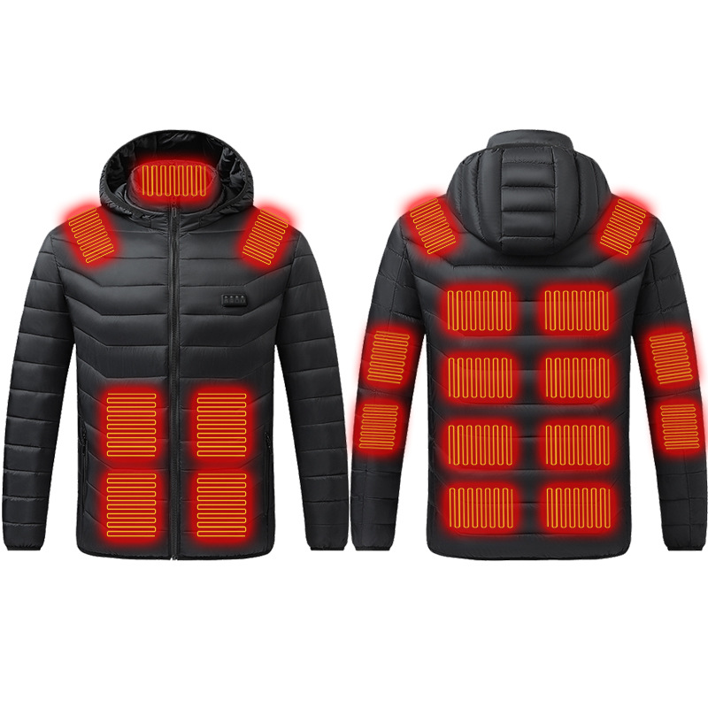 New hot-selling cross-border winter heating cotton clothes, smart constant temperature cold-proof electric heating clothes, USB heating cotton clothes - Image 4