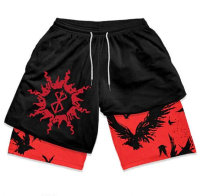 Dragon Ball series shorts 3D digital printing adult double-layer beach shorts Amazon cross-border e-commerce hot-selling factory - Image 22