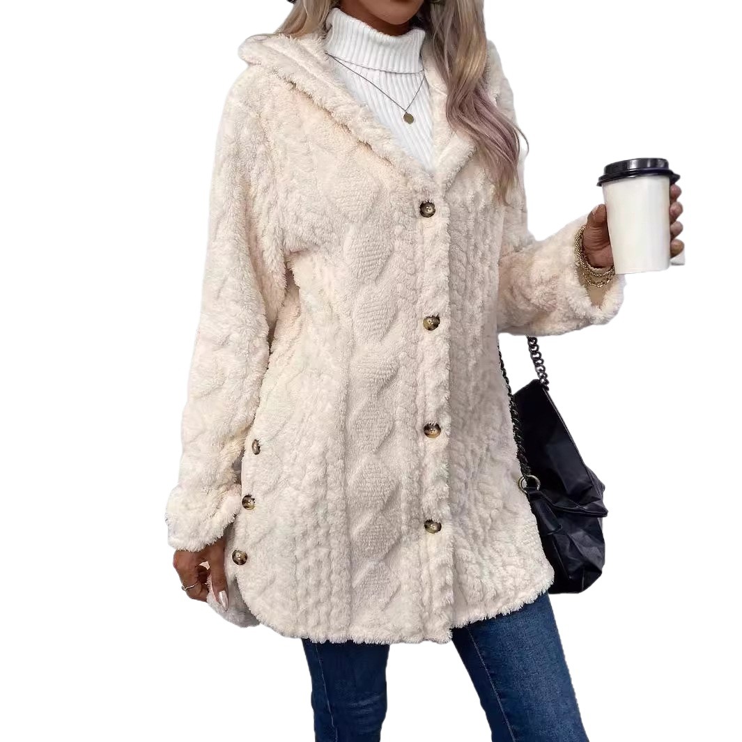 Women's Hooded Fleece Cardigan - Image 5