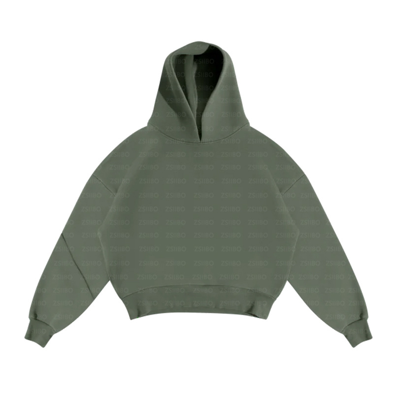 2024 European and American cross-border casual simple couple fashion hoodie sweatshirt solid color loose sweatshirt sweatpants wholesale - Image 16