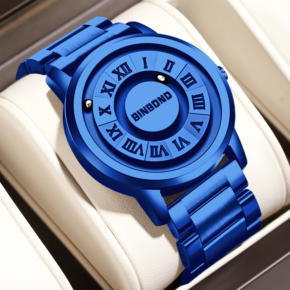 Bingbang American brand black technology watch men's new concept personality creative men's magnetic suspension waterproof men's watch - Image 6