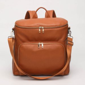 2022 new PU mommy bag large-capacity backpack backpack hot sale mother and baby bag factory spot wholesale