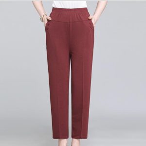 2022 Factory direct sales of middle-aged and elderly women's trousers with small feet that mothers like grandma like, wholesale street stalls, summer models