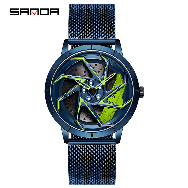 Sanda new 1088 mesh strap youth personality fashion trend waterproof student male quartz watch factory wholesale - Image 14
