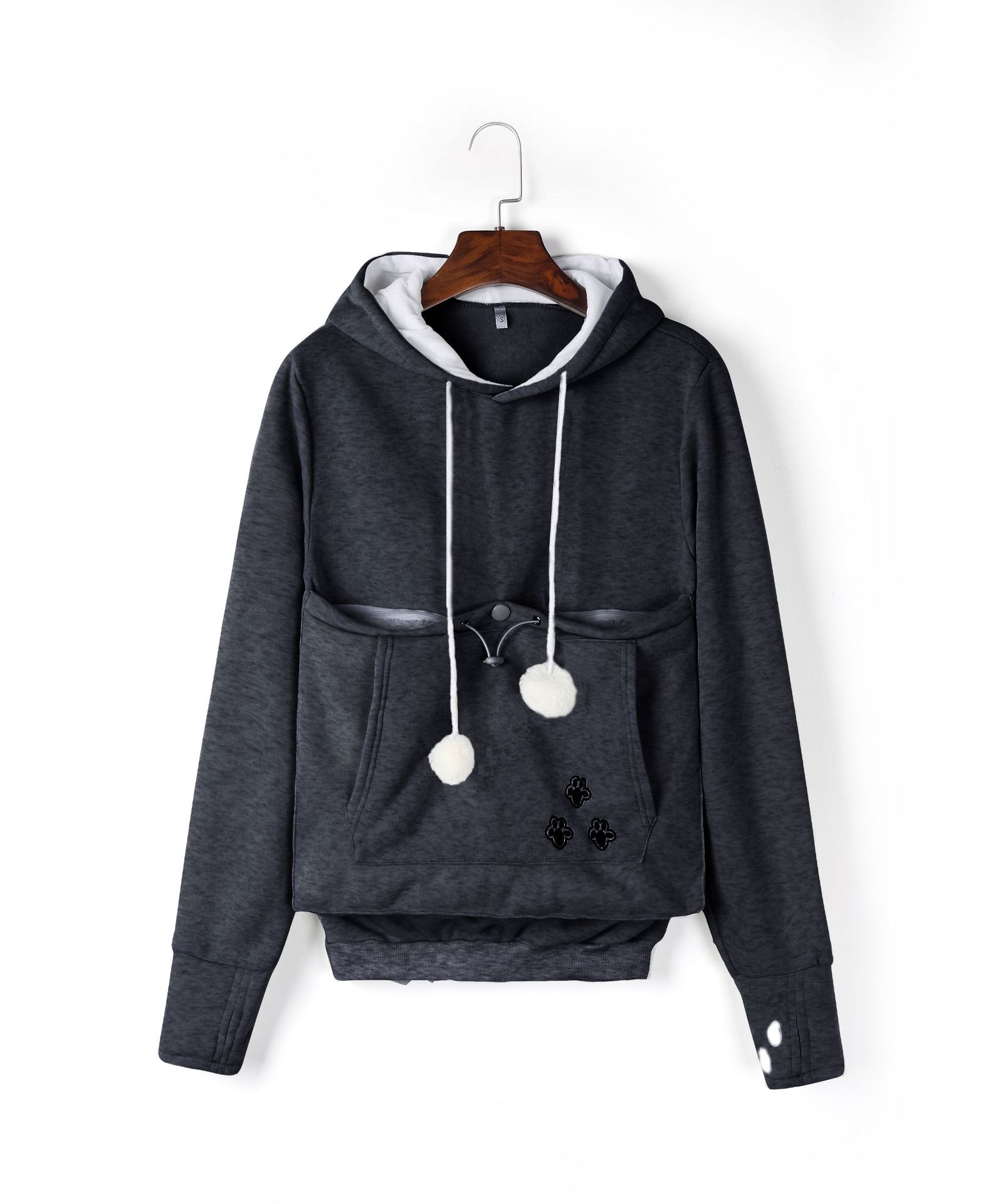 Cross-border popular hooded sweatshirts for women, loose European and American style, plus velvet pullover sweatshirts for women, autumn and winter large size jackets for women, autumn and winter - Image 14