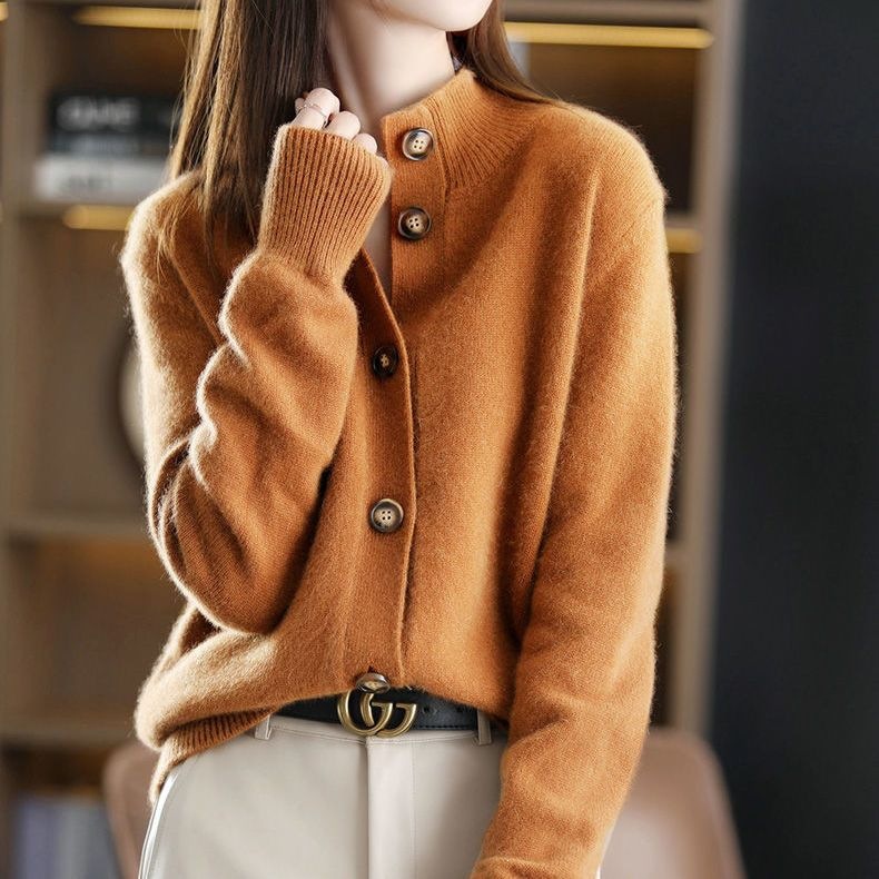 Autumn New Women's Fashionable and Stylish Knitwear, Autumn and Winter Korean Style Women's Clothing 2026 New Style, Elegant and Youthful Stand Collar - Image 11