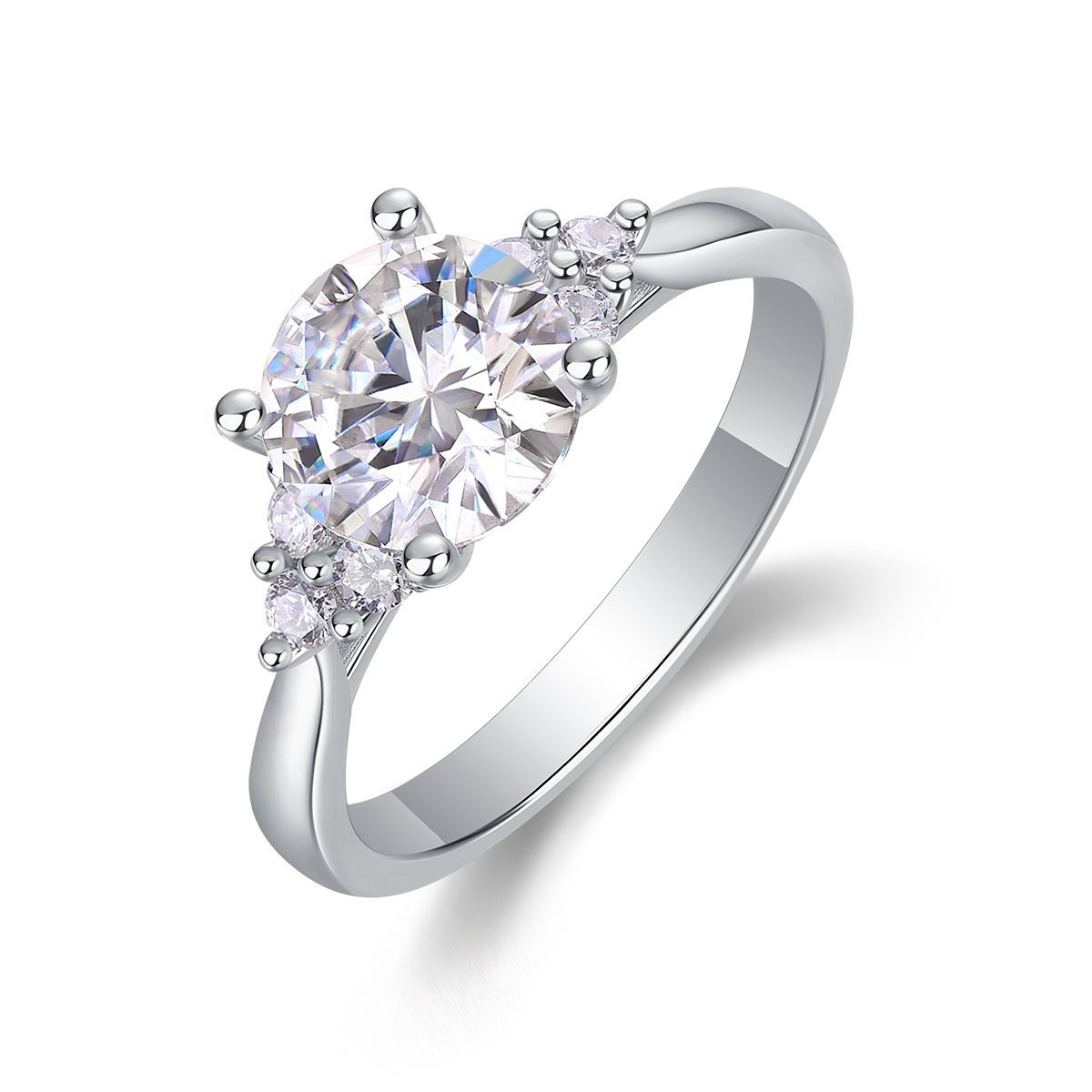 S925 Sterling Silver Guardian Ring, Moissanite Closed-Cut Ring, Hot Selling on Cross-Border TikTok, Factory Direct Wholesale. - Image 10