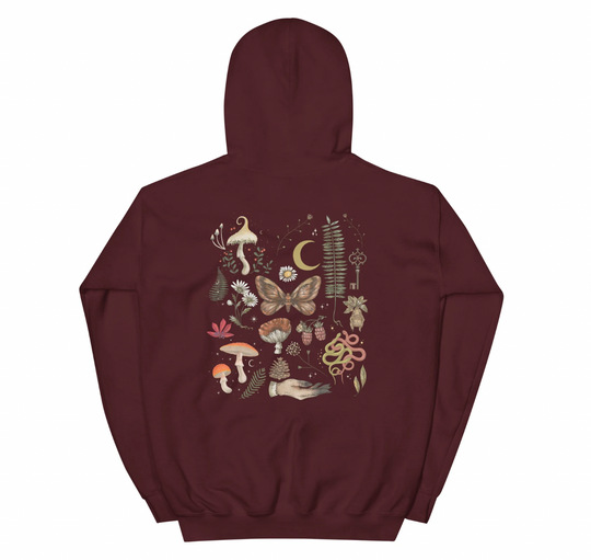 European and American all-match Christmas theme sweatshirt with full print floral Christmas elements and letter hooded sweatshirt with casual style - Image 28