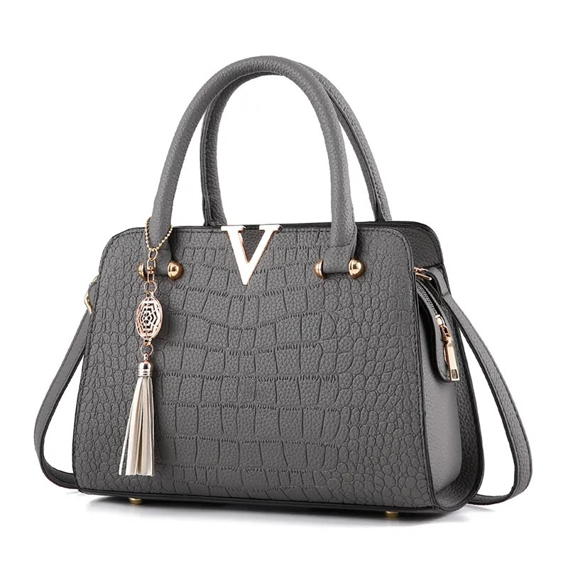 Fashion Classic Women's Messenger Bag Wholesale European and American Casual Handbag Large Capacity Crocodile Pattern Foreign Trade Bag - Image 3
