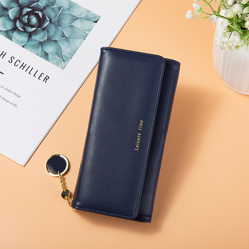 Cross-border hot-selling PU long women's wallet, multi-functional card holder, tri-fold wallet, women's multi-card slot card holder, clutch bag - Image 9