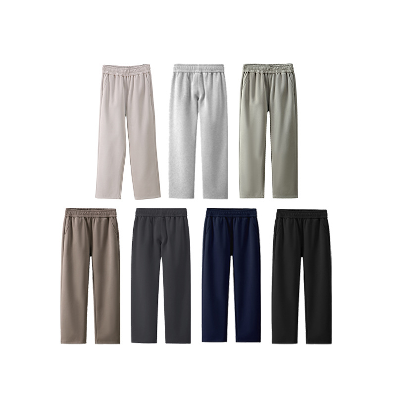 380g Casual Loose Sweatpants, Huamian Sports Trendy Brand Men's Straight Leg, Unisex American Style Long Pants for Spring, Autumn and Winter