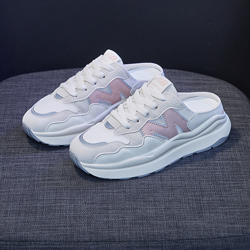 2023 Korean summer new style half-cup dad shoes for women ins trendy thick-soled student sports and casual shoes street shooting 2210 - Image 7