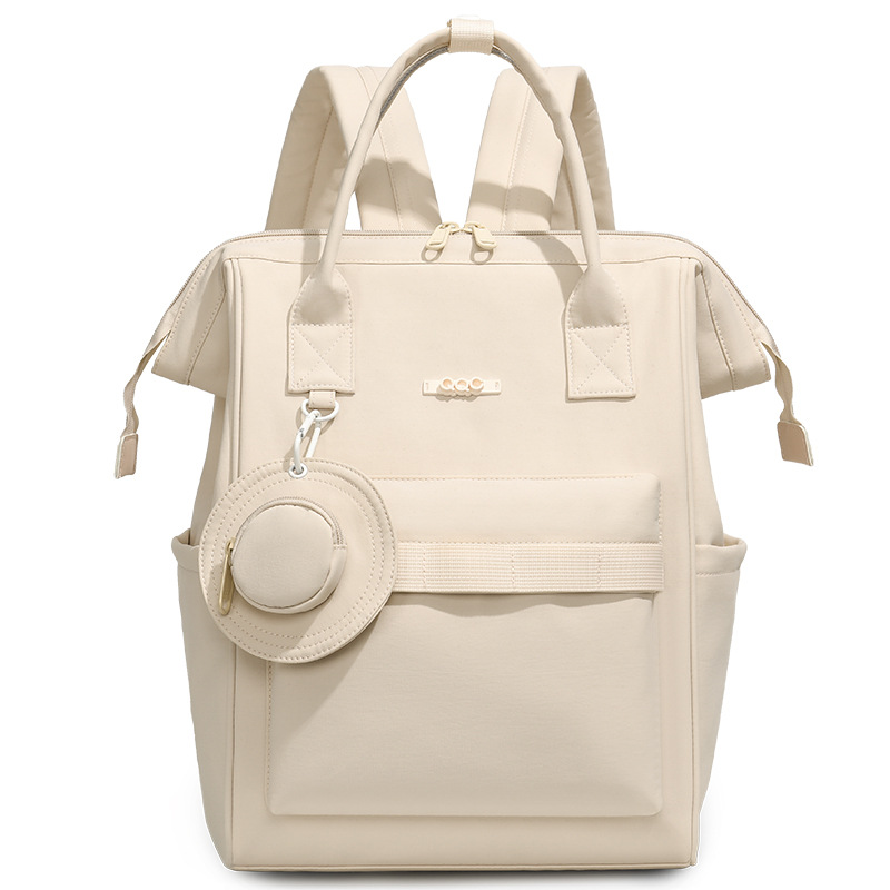 Cross-border Japanese style large capacity diaper bag, multi-functional compartment outdoor portable mother and baby bag, simple and customizable backpack - Image 7