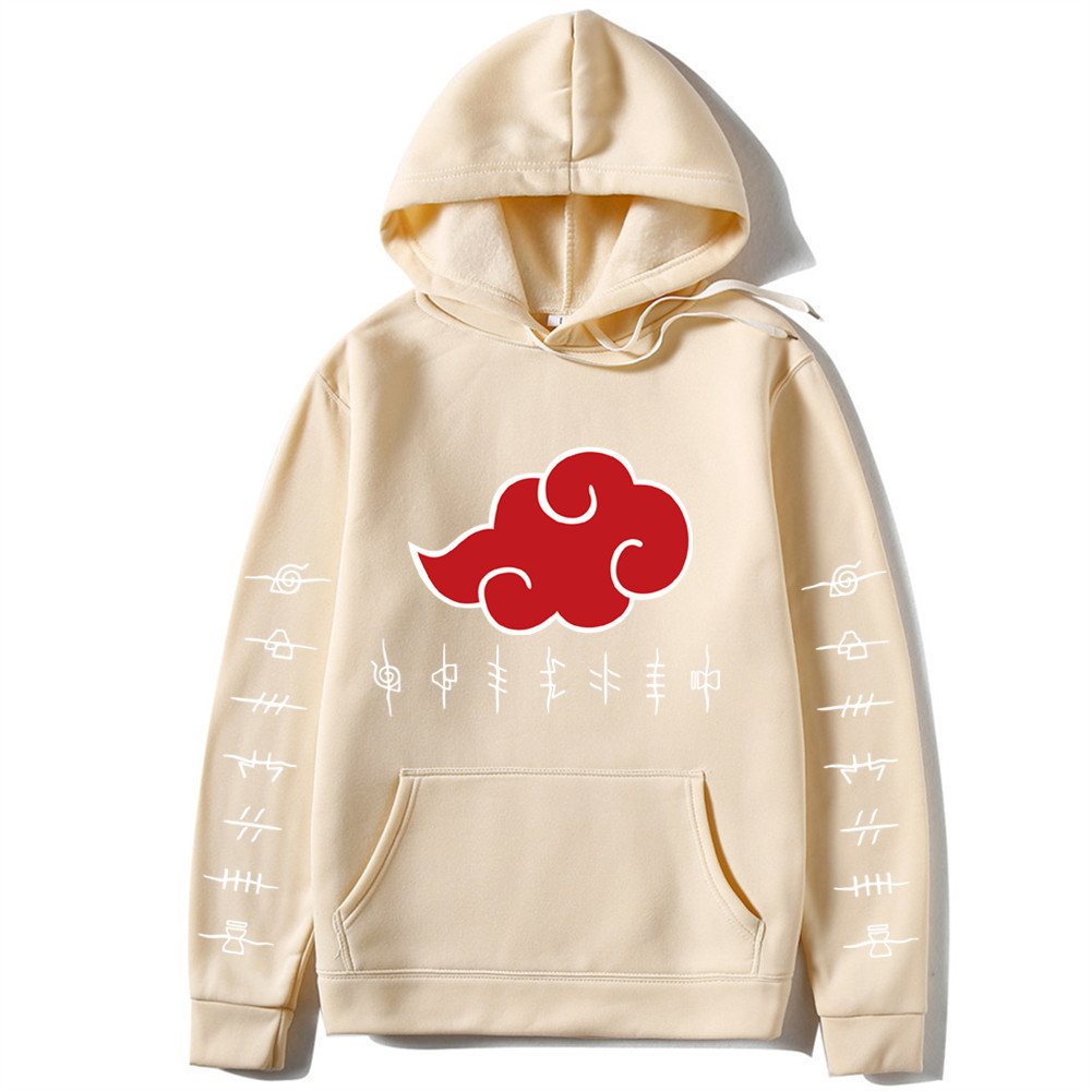 Naruto Printed - Adult Hoodies with White Letters on Sleeves - Image 19