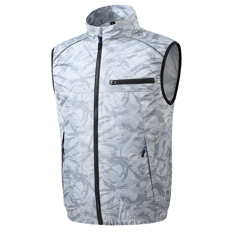 Fan suits for summer, multiple air conditioning suits, high-tech large fans for cooling, camouflage construction site fishing vests for men, cross-border supply - Image 26