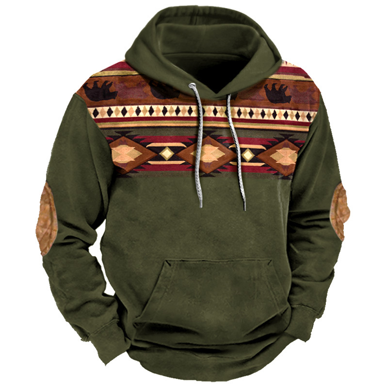 2023 new autumn European and American style sweatshirt retro 3D digital printing men's street trend hoodie top - Image 12