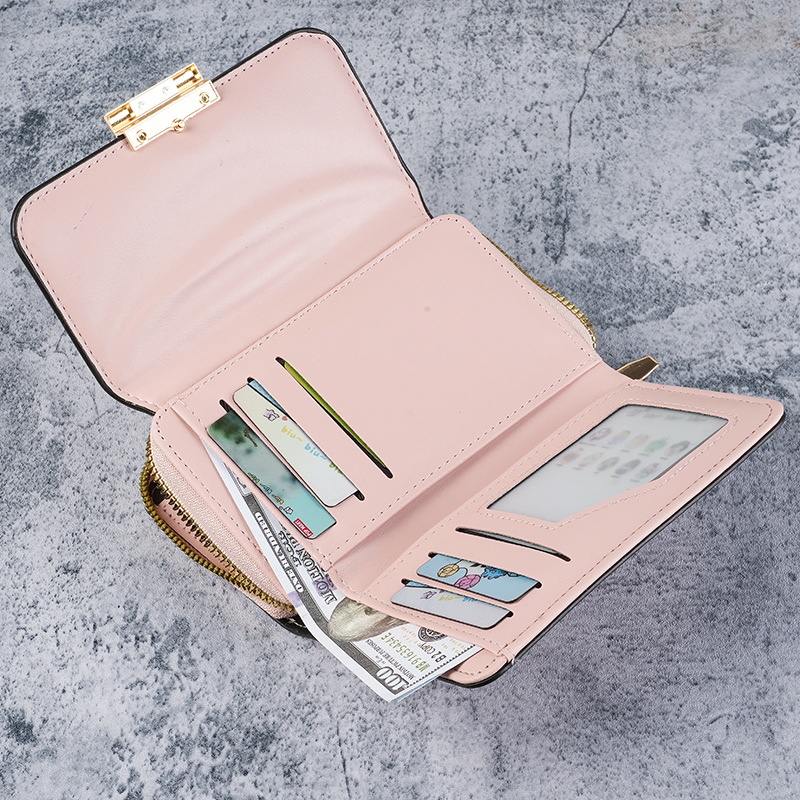 Fashion new cross-border women's wallets with multiple card slots and large capacity wallets, retro multi-function coin purses, wholesale spot - Image 2