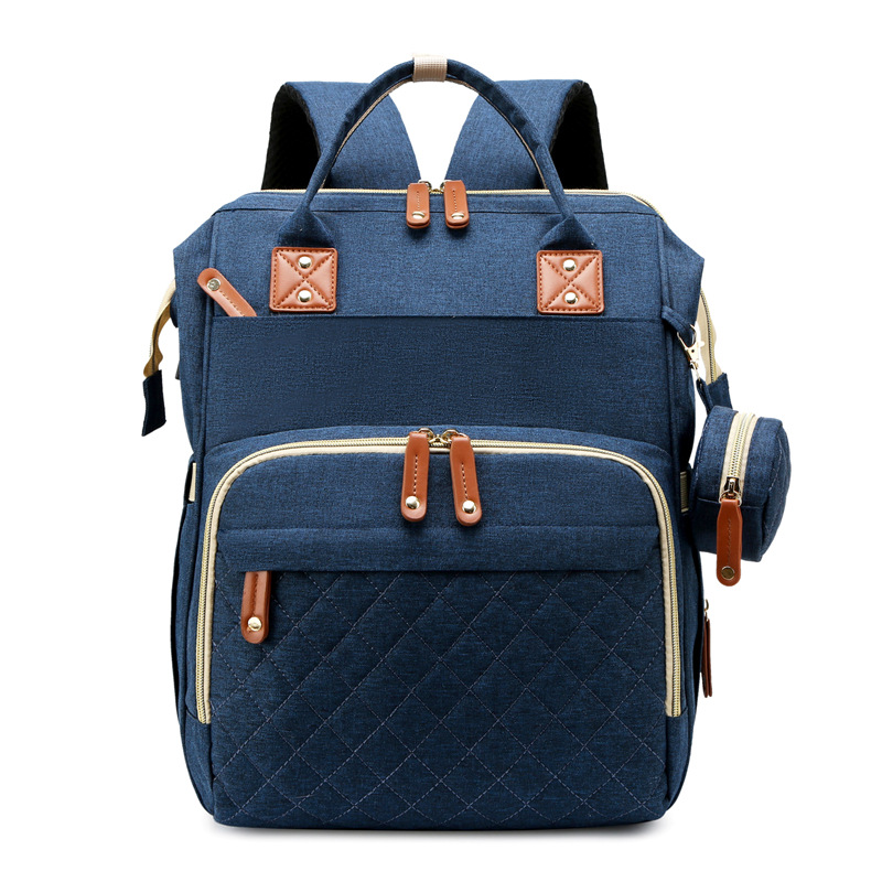 New summer portable crib mother and baby bag that can hang stroller, bottle, diaper bag, large capacity backpack mommy bag - Image 8