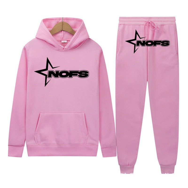 2024 Y2K new NOES hoodie set sweatshirt two-piece gothic punk rock clothing streetwear - Image 12