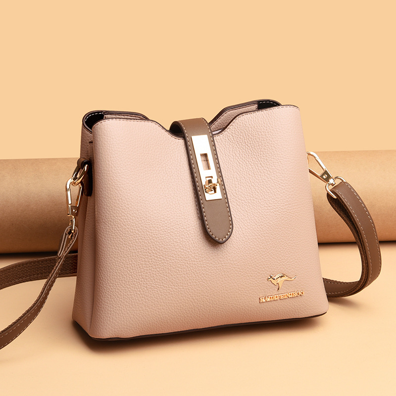 Bag women's bag new style 2021 Messenger shoulder bag women hit color fashion women's bucket bag women Europe and America one piece dropshipping - Image 10