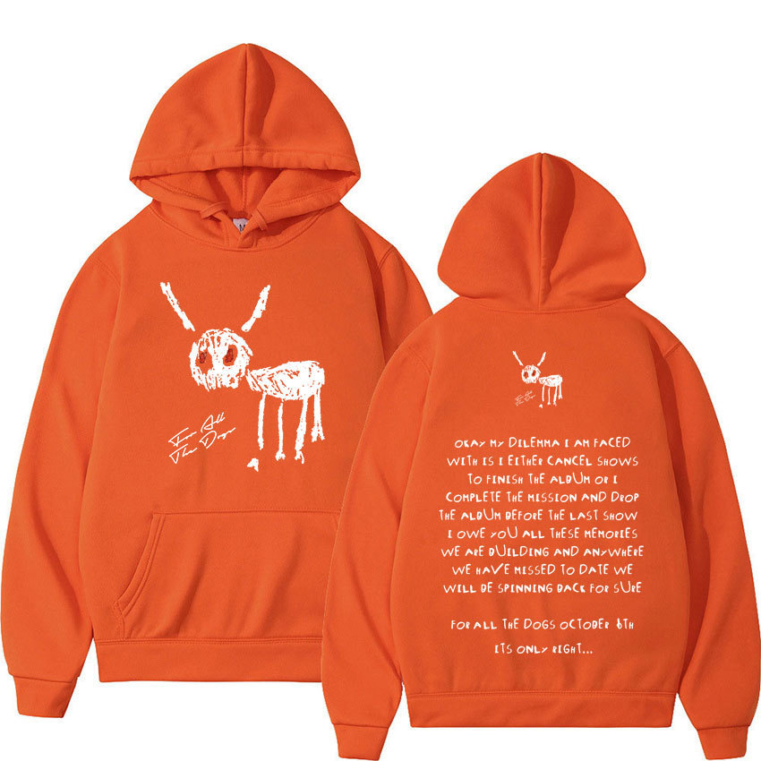 2024 New Rapper Drake for All The Dogs Letter Hoodie Men's Hi - Image 6