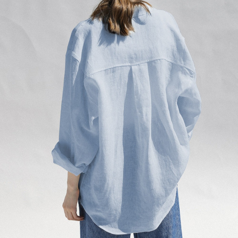 Women's Pure-Linen Shirt - Image 3
