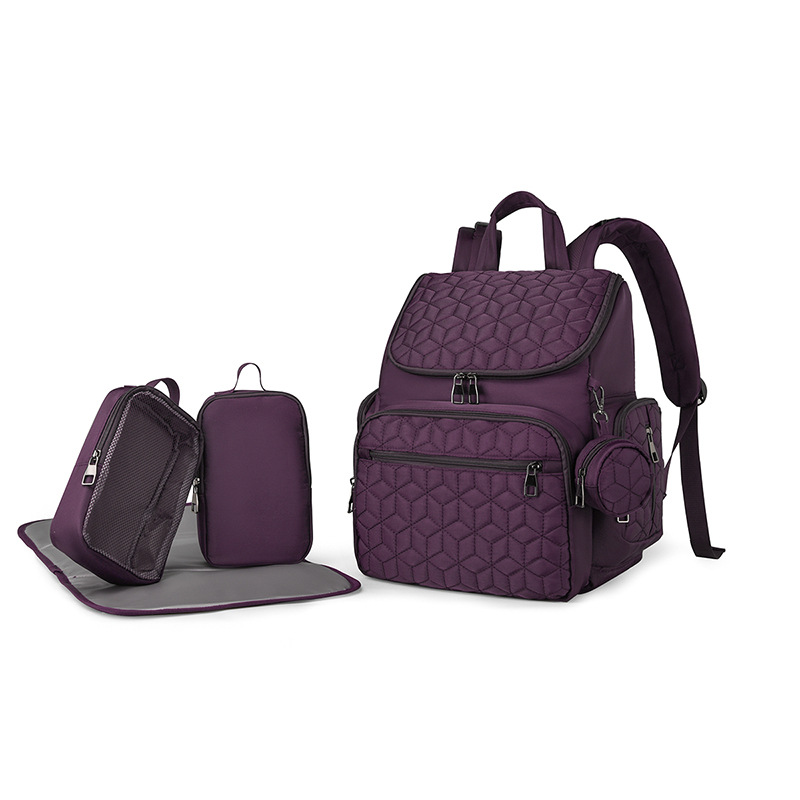 New cross-border European and American five-piece mother and baby bag, fashionable and high-quality mother bag for commuting - Image 9