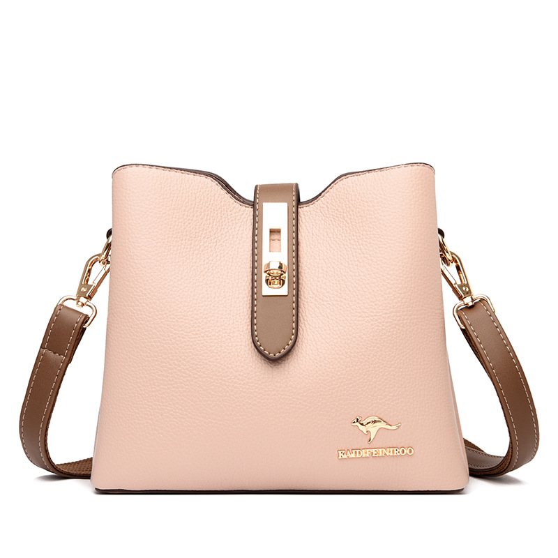Bag women's bag new style 2021 Messenger shoulder bag women hit color fashion women's bucket bag women Europe and America one piece dropshipping - Image 9