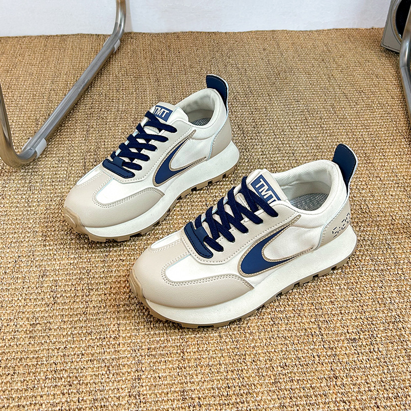 ins Korean version of Forrest Gump shoes for women 2024 spring new style student running sports versatile height increasing dad shoes 232-10 - Image 3