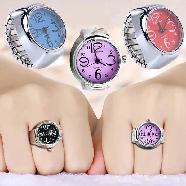 Cross-border new fashion fashion male and female students creative alloy shell finger watch couple digital watch manufacturer wholesale - Image 13