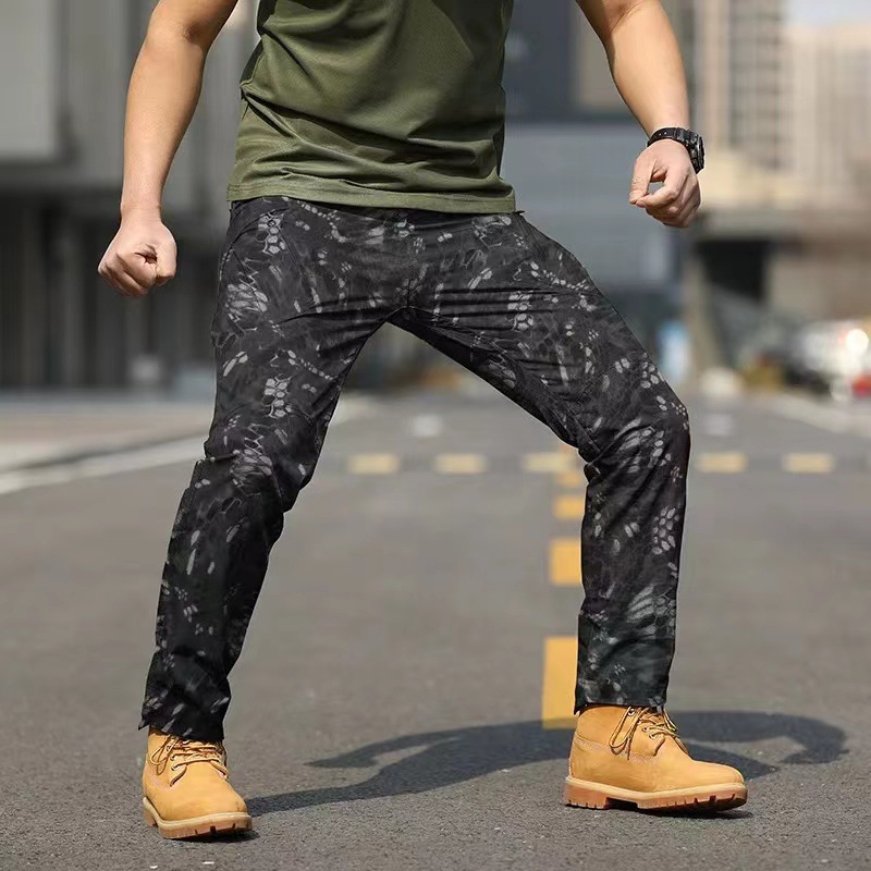 Outdoor multi-pocket travel wholesale wear-resistant assault pants X9 loose waterproof fishing mountaineering men's overalls trousers - Image 11