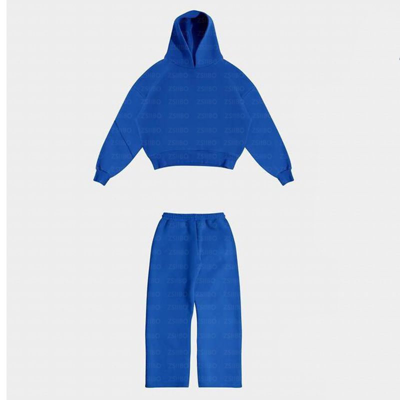 2024 European and American cross-border casual simple couple fashion hoodie sweatshirt solid color loose sweatshirt sweatpants wholesale - Image 25