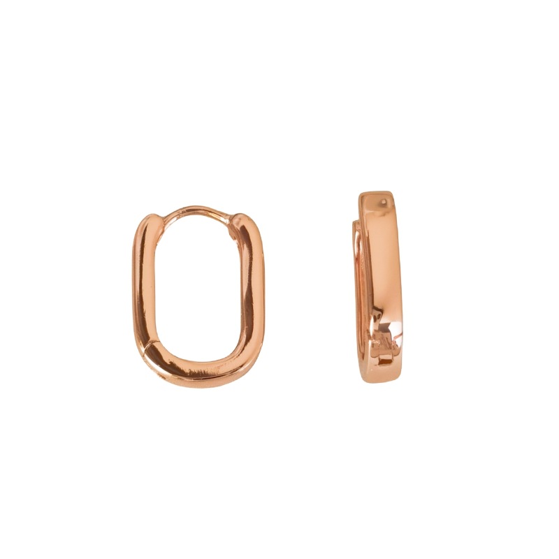 Texture all-over S925 silver ear buckle earrings for women, simple U-shaped earrings, cool style fashionable earrings, high-end - Image 4
