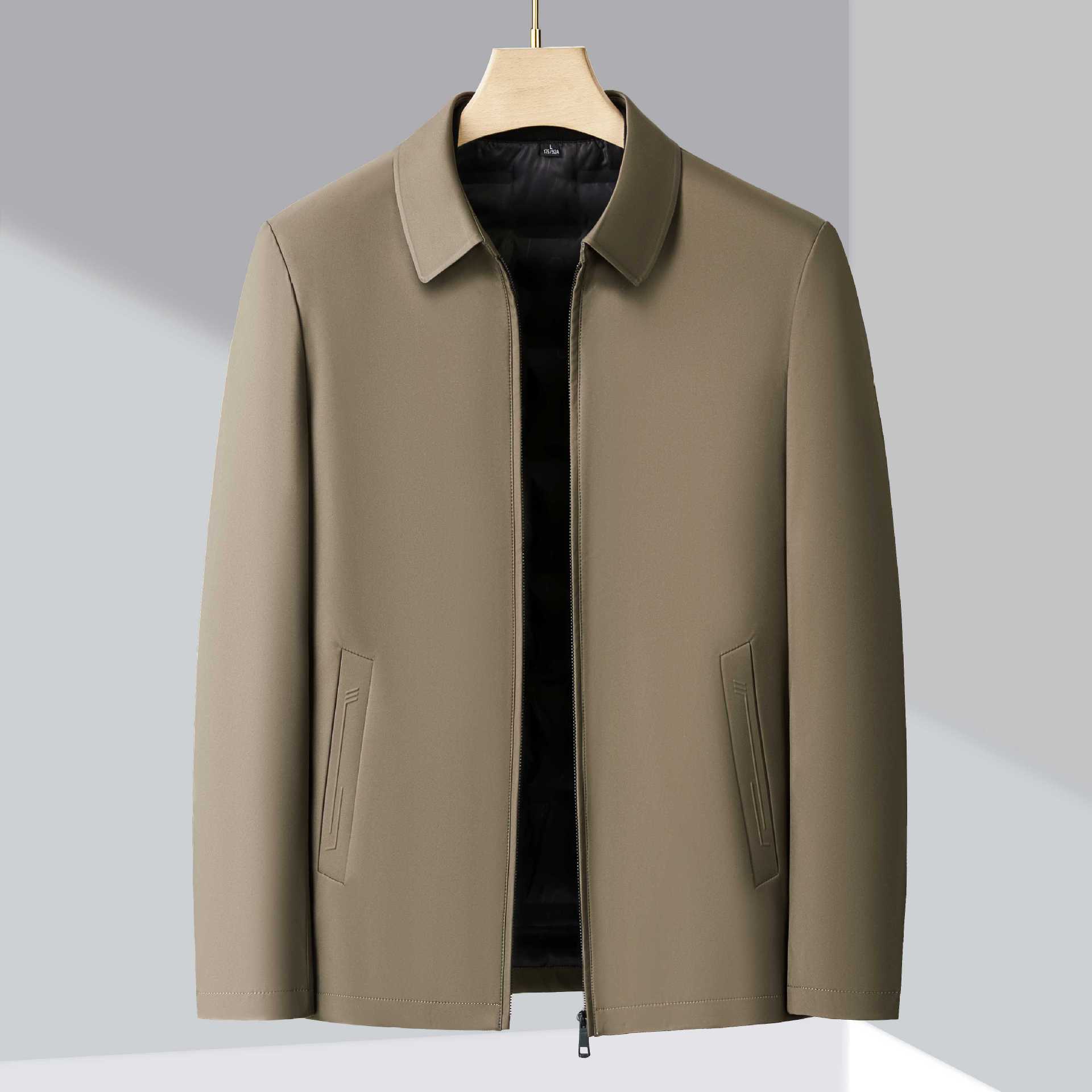 New high-end men's down jacket, thickened and warm, suitable for autumn and winter, business casual style, duck down jacket, suitable for middle-aged fathers. - Image 13