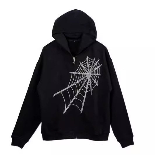 2021 European and American new hoodie sweatshirt women's loose street sports zipper cardigan y2k jacket women - Image 3