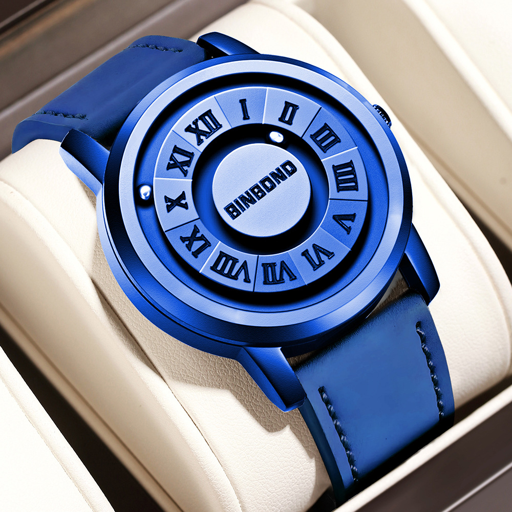 Bingbang American brand black technology watch men's new concept personality creative men's magnetic suspension waterproof men's watch - Image 15
