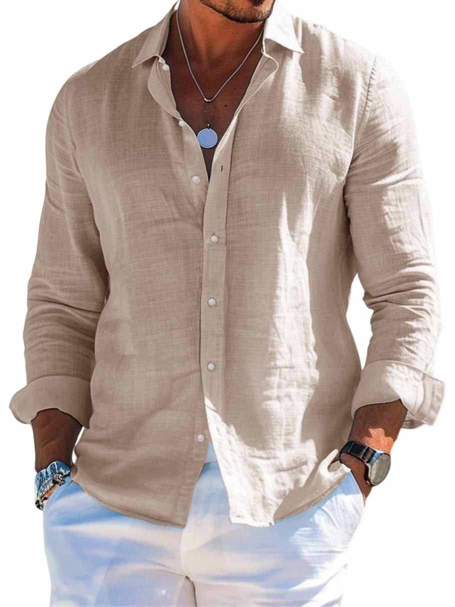 Hawaiian 3D Print Shirt, Amazon Independent Store Bestseller, Lapel Beach Long-Sleeve Shirt - Image 8