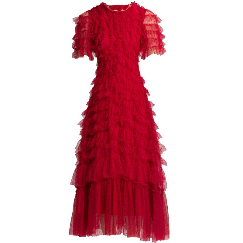 2023 new cross-border summer French chic beautiful slim long skirt super fairy dress for women - Image 5