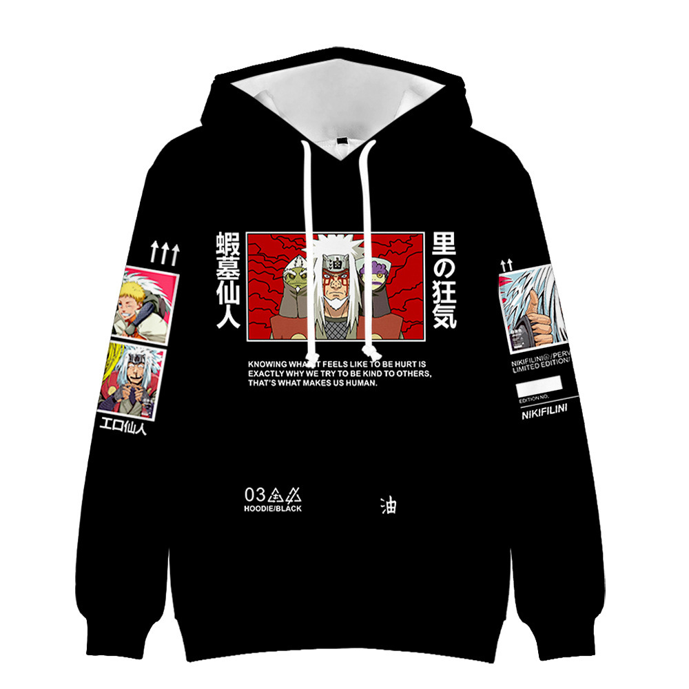 3D digital Naruto character double-layered hooded sweatshirt for men - Image 18