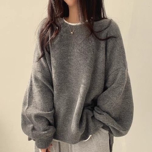 Large size fat mm lazy style hooded sweater loose sweater female 2024 new style hot style slimming belly covering top autumn - Image 6