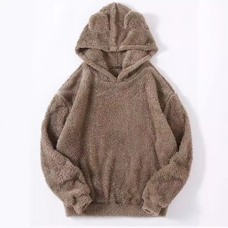 Amazon EBAY 2025 European and American cross-border autumn and winter new style plush rabbit ear hooded sweater sweater sweatshirt - Image 2