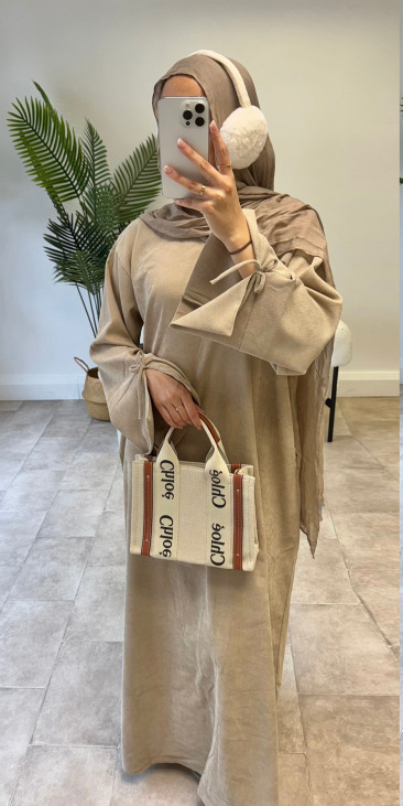 2024Loriya AliExpress Amazon Turkey Dubai Bow Sleeve Dress LR925 - Image 9
