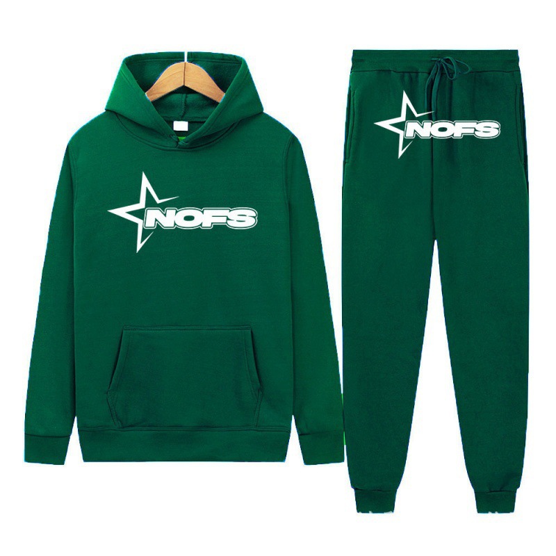 2024 Y2K new NOES hoodie set sweatshirt two-piece gothic punk rock clothing streetwear - Image 17