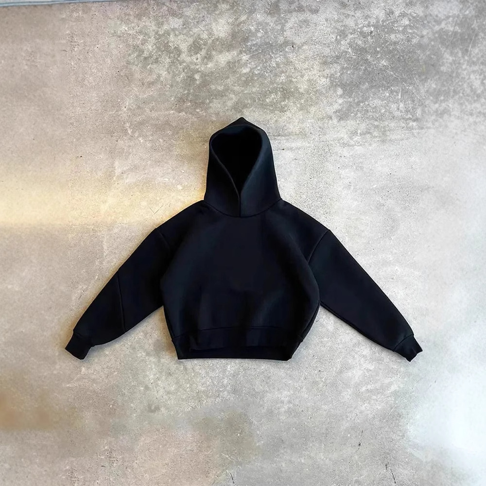 Autumn European and American cross-border casual simple couple fashion hoodie sweatshirt solid color loose sweatshirt sweatpants wholesale - Image 4
