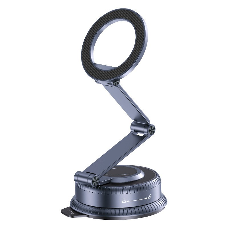 Factory direct sales of vacuum adsorption car magnetic phone holder, rotatable and foldable center console car navigation holder. - Image 13